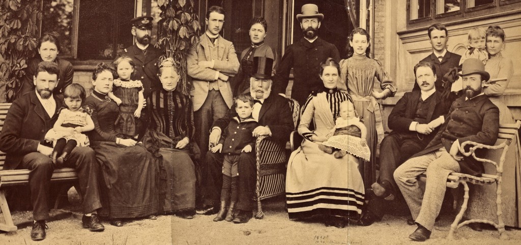 Hans Nissen, Christiane Marcussen med familie ca. 1890