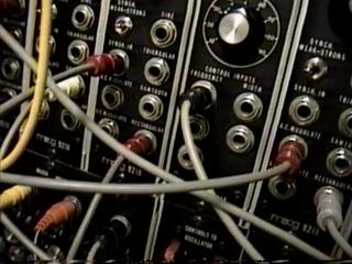 Et krydsfelt fra en moog-synthesizer