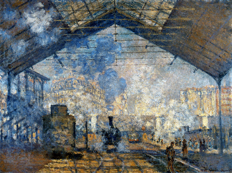 Claude Manet: St. Lazare banegård i Paris, 1877